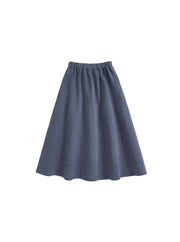 French Terry Tea-Length Skirt