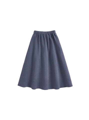 French Terry Tea-Length Skirt
