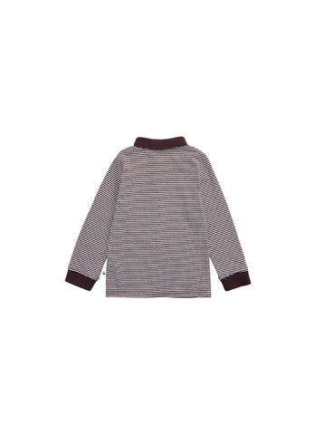 Striped Polo - Brown