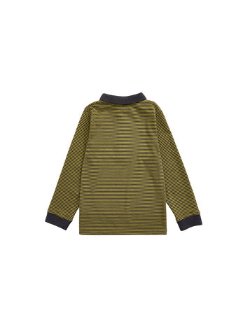 Striped Polo - Green