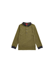 Striped Polo - Green