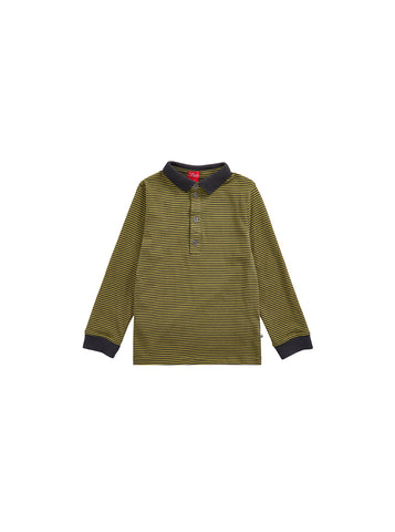 Striped Polo - Green