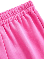 Baby French Terry Set - Hot Pink