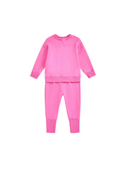 Baby French Terry Set - Hot Pink