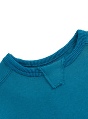 French Terry Cut Top - Steel