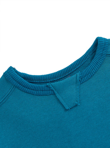 French Terry Cut Top - Steel