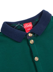 Bottom Combo Polo - Forest Green