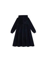 Velour Hooded Dress