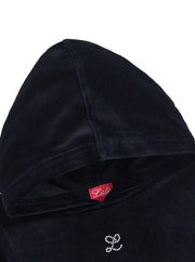 Velour Hooded Dress