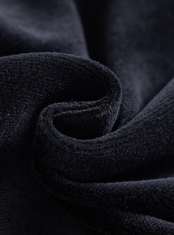 Velour Hooded Dress