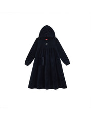 Velour Hooded Dress