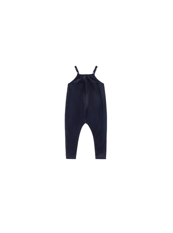 Baby Velour Studded Strap Overall