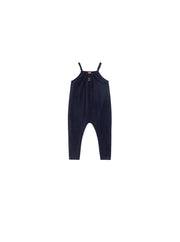Baby Velour Studded Strap Overall