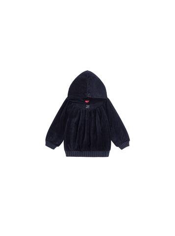 Hooded Velour Top