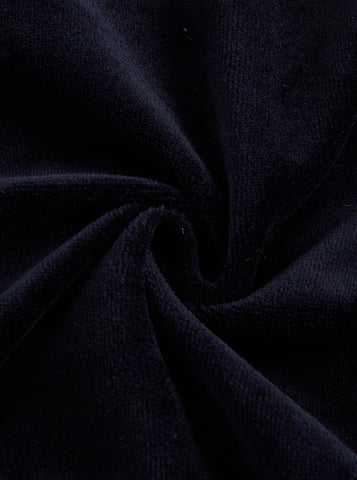 Cardigan Velour Crop Top