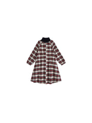 Plaid Turtleneck Dress