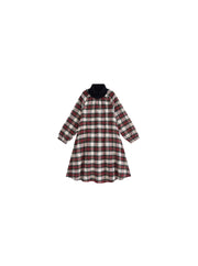 Plaid Turtleneck Dress