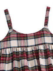 Plaid strap Jumper