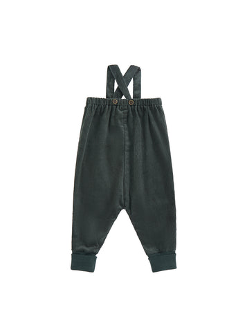 Corduroy Overall - Dk Green