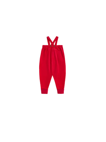Corduroy Overall-Red