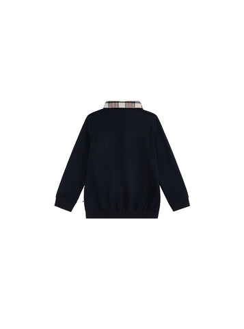Plaid Collar Polo
