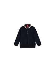 Plaid Collar Polo