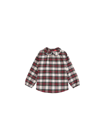 Plaid Gathered Shirt