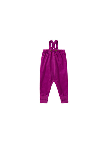 Corduroy Strap Overall - Purple
