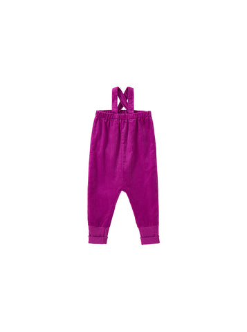 Corduroy Strap Overall - Purple