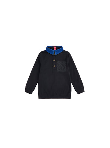 Denim Corduroy Polo