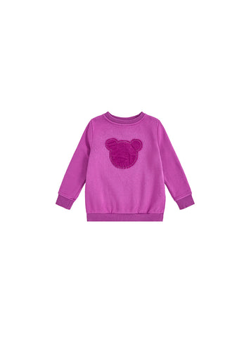 Bear Corduroy Top - Purple