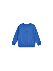 Musical Note Print Top - Royal Blue