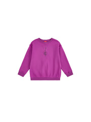 Musical Note Print Top- Purple