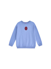 Smiley Print Top- Blue