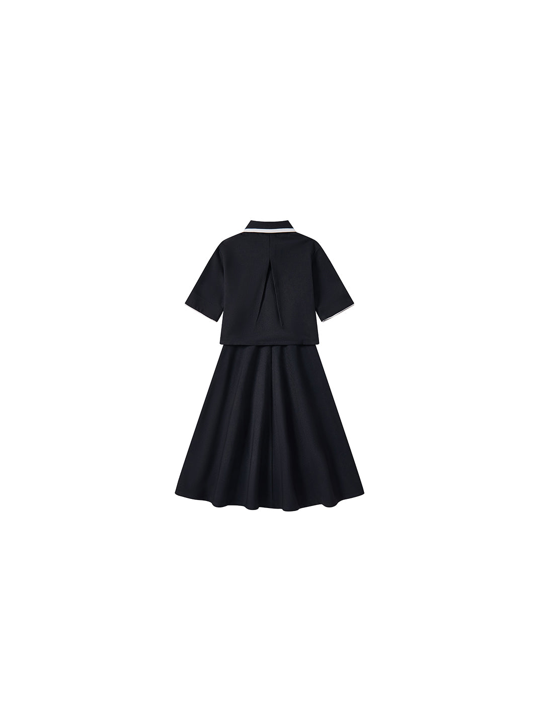 Collar Shirt / Skirt Set
