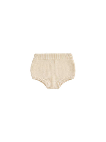 Baby Knit Rib Panty - Almond White