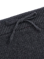 Baby Knit Rib Panty - Charcoal Mélange