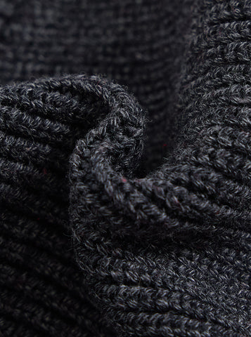Baby Knit Rib Panty - Charcoal Mélange