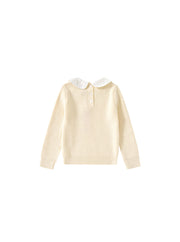 Combo Color Sweater - Almond White
