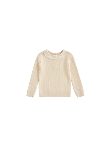 Combo Sweater - Almond White