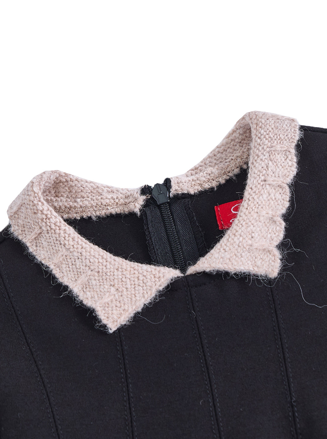Mohair Collar Dress