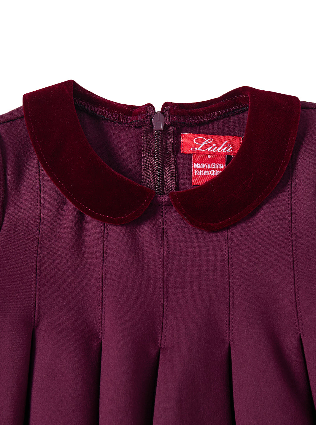 Velvet Collar Dress