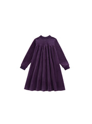 Velour Mock Neck Dress