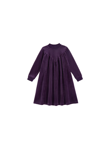 Velour Mock Neck Dress