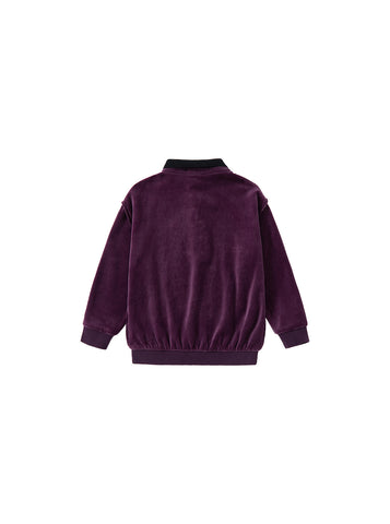Velour Knit Collar Polo