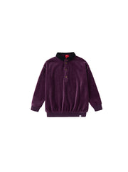 Velour Knit Collar Polo