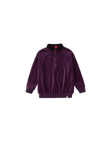 Velour Knit Collar Polo