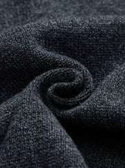 Big Sailor Collar Sweater - Charcoal Mélange