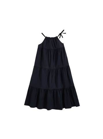 Taffeta Trim Midi-Length Jumper