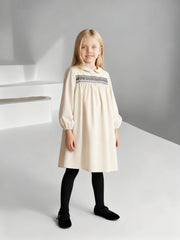 Smocked Dress - Cream